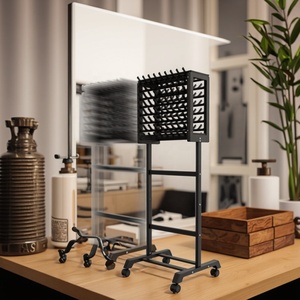 Giá để đồ bằng sắt đen thủ công, giá để đồ bằng gỗ tự làm, giá để đồ trang trí thủ công - Product Image 4