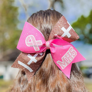Fiocchi per Capelli da Cheerleader VANTEN all'Ingrosso, Nastro Glitterato Personalizzato di Alta Qualità e Leggero per Squadre - Product Image 3