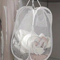 Panier à linge pliable en gros, direct usine, en maille, sac de rangement pliable pour chambre d'enfant et dortoir
