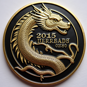 Pièces de monnaie commémoratives personnalisées en métal embossé double face en laiton RENHUI - Product Image 1