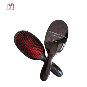Cepillo de Pelo MUYANG Personalizado, Cerdas de Pelo de Caballo, Mango de Metal, Antiestático, Uso en Salón, Tamaño Grande, Estilo Elegante - Product Image 3