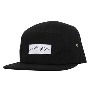 Casquettes pour hommes, logo personnalisé tissé, imperméable, résistant à l'eau, pour le camping en plein air, la course à pied, 5 panneaux, cinq panneaux - Product Image 1