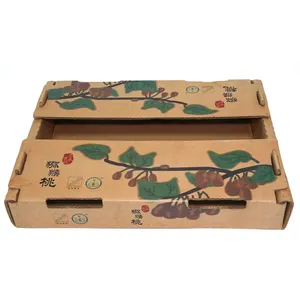 High Quality Rigid Cherry Packing Paper Cardboard Corrugated Box Boxes For Fruit And Vegetable