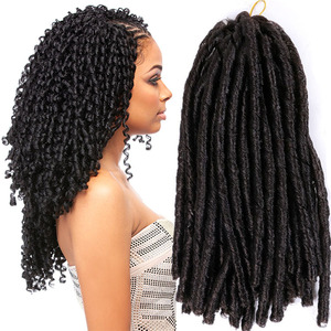 Soft Faux Locs Crochet Hair Soft Locs Hair Twist Braiding Crochet Hair Thick African <strong>Dreadlocks</strong> for Girls <strong>Synthetic</strong> Fiber - Product Image 1