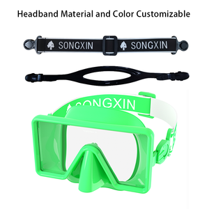 강화유리 실리콘 풀 드라이 스노클링 마스크 스노클 세트 - Product Image 2