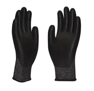 SunnyHope fábrica al por mayor buena calidad Nuevo producto 13 calibre pu recubierto guantes industriales resistentes a cortes A8 Guantes