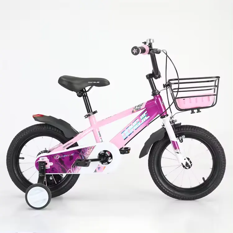 मिश्र धातु रिम के साथ उच्च गुणवत्ता वाली 12-इंच बच्चों की बाइक, 3 साल पुराने फीचर्स के लिए लोकप्रिय 4-व्हील यूरोप स्टाइल मॉडल, साधारण पेडल