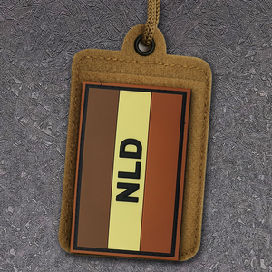 Nld Quốc gia cao su đầy màu sắc silicon Hà Lan cờ của 2D vá quốc gia cờ nhãn cho người đàn ông phong cách Chiến thuật Áo sơ mi áo khoác sey-on - Product Image 4