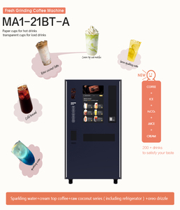 Estación expendedora todo en uno de café, refrescos y aperitivos, con sistema de pago sin efectivo, pantalla táctil, autoservicio y comercial, de grano a taza. - Product Image 2