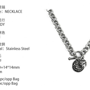 สร้อยคอเหรียญสแตนเลสขัดเงาคุณภาพสูงแบบกำหนดเอง เครื่องประดับจี้ห้อยคอ-จี้และเครื่องประดับแฟชั่น - Product Image 4