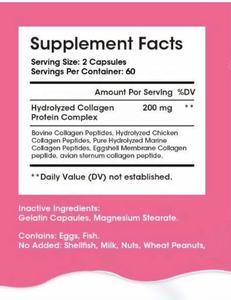 OEM Label pribadi kolagen murni hidrolisasi kapsul <span class=keywords><strong>Softgel</strong></span> dengan asam hialuronat dan Vitamin C untuk Anti Penuaan kapsul Biotin - Product Image 6