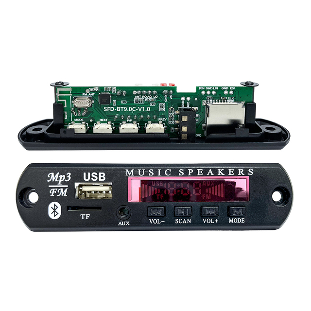MP3 Decoding for Car Audio Module with FM USB TF BT5.1 MODEL AUX ALL FUNCTION