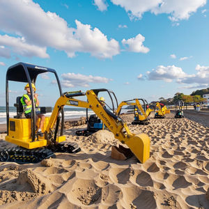 Mini Excavadora Eléctrica VEKAIN para Niños, para Parques de Atracciones, Parques de Aventuras y Guarderías, Fabricada en Fibra de Vidrio Resistente - Product Image 4