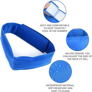Kunden spezifische Anti-Hitze-Katze Ice <span class=keywords><strong>Pad</strong></span> <span class=keywords><strong>Gel</strong></span> Haustier Hund Sommer Sonnenstich Prävention Kühlung Halsband Solid <span class=keywords><strong>Gel</strong></span> Wraps - Product Image 4