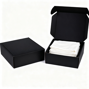 Vente en gros de carton d'expédition simple en blanc avec logo personnalisé Emballage en carton ondulé pliable Boîte en poly pour sous-vêtements - Product Image 1