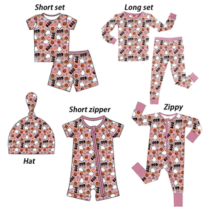 รอมเปอร์เด็กผ้าไผ่สแปนเด็กซ์แขนยาวพิมพ์ลายแบบปรับแต่งได้ชุดชิ้นเดียวมีซิปปิดชุดนอนได้รับการรับรองจาก CPC - Product Image 3