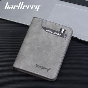 Baellerry Ultra Thin Men's <b>Wallet</b> Mini Card <b>Holder</b> Gray Slim Design Everyday Use - Product Image 1