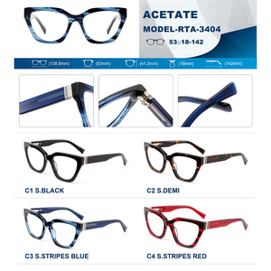 Rõ ràng Cat Mắt Kính máy tính cho phụ nữ sang trọng quang học theo toa Khung thời trang Eyewear Tính năng sexy Acetate dày phim hoạt hình - Product Image 6