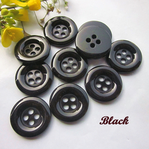 Nhà Máy Cung Cấp 11Mm-30Mm 4 Lỗ Cạnh Tròn Màu Đen Trắng Nhựa Nút Cho May Quần Áo Thủ Công Cơ Bản Nhựa Nút Bán Buôn - Product Image 5