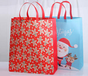 <span class=keywords><strong>Bolsa</strong></span> <span class=keywords><strong>de</strong></span> Compras Educativa Infantil Reutilizable, Ecológica, con Diseño Navideño <span class=keywords><strong>de</strong></span> Dibujos Animados, Recubierta, No Tejida, con Logotipo Personalizado - Product Image 3