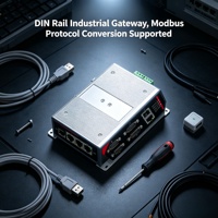 Gateway Industrial IoT para Riel DIN 4G LTE Doble SIM RS485 Modbus MQTT TCP UDP Modo Transparente para Conexión de Dispositivos Antiguos