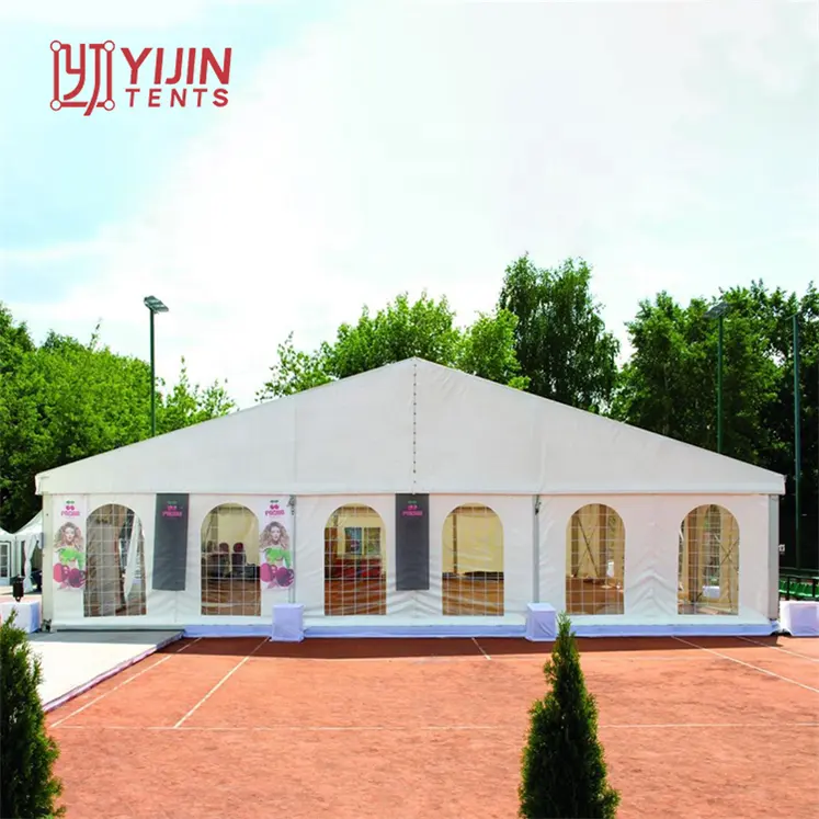 25x30 20x40 big event aluminum marquee white pvc clear span roof wedding party tents