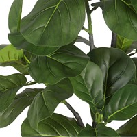 Ficus Lyrata Celebrity INS Palmier Artificiel en Pot, Plante en Plastique à Toucher Naturel, Longue Durée, Ficus à Feuilles de Violon