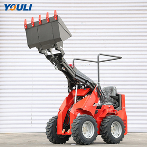 Youli pemuat roda pertanian Diesel Mini pemuat jalur depan roda kecil pemuat kemudi selip Mini - Product Image 2