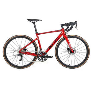 Vélo de route unisexe de haute qualité My Store 22 vitesses, rouge, cadre en aluminium 46 cm, roues 700c, fourche en acier V System, cadre en aluminium LB - Product Image 5