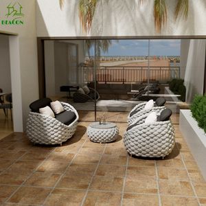 Hotel terrazza per il tempo libero da giardino da <span class=keywords><strong>esterno</strong></span> in alluminio contemporanea impermeabile Villa cortile tessuto divano Set per Patio - Product Image 5