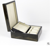 Logo Premium personnalisé en marbre texure brillant laqué thé parfum cave à cigares boîte en bois cadeau