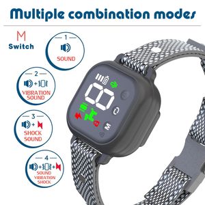 <span class=keywords><strong>Collar</strong></span> de entrenamiento antiladridos ajustable automático, <span class=keywords><strong>Collar</strong></span> de entrenamiento para ladridos, <span class=keywords><strong>Collar</strong></span> de perro antiladridos impermeable con Control remoto de carga - Product Image 2