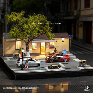 Escena Arquitectónica en Miniatura a Escala 1:64, Estacionamiento del Café Guling <span class=keywords><strong>Gallery</strong></span> de Nanjing para Coches de Juguete a Escala 1/64, Diorama con Figuras - Product Image 2