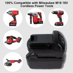 Adaptador Convertidor de Batería QIYUN para Herramientas Inalámbricas Milwaukee 18V, para Batería de Litio <span class=keywords><strong>M18</strong></span> 18V a Modelos <span class=keywords><strong>Makita</strong></span> 18V/20V - Product Image 5