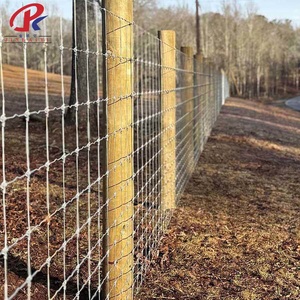 गर्म डूबा हुआ गैल्वेनाइज्ड स्टील फिक्स्ड गाँठ बुना हुआ तार पशु पशु घोड़ा भेड़ के लिए 6 फीट खेत बाड़ - Product Image 2