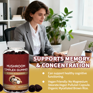 60 Gomitas Complejas de Setas con Sabor a Fresa para Adultos 10 Tipos de Setas Suplemento Dietético - Product Image 6