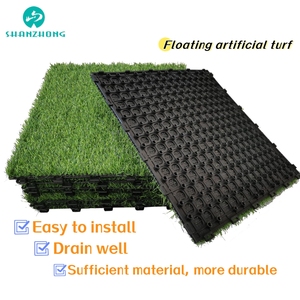 หญ้าเทียมสำหรับสนามฟุตบอล สีเขียว แบบประกบกัน 9 ชิ้น ขนาด 12 นิ้ว แผ่นปูพื้น ติดตั้งง่ายด้วยตัวเอง Shanzhong SZPCK25-30 - Product Image 5