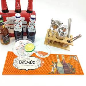 Tapis de barre en caoutchouc de prix d'usine chaud, tapis de rail d'égouttement de barre de PVC de bière en caoutchouc, tapis antidérapant avec le tapis de barre de logo personnalisé de conception libre - Product Image 2