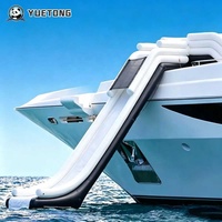 Toboggan aquatique gonflable étanche sur mesure Yuetong pour yacht, bateau, fête en mer et sports nautiques