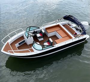 Bateau de débarquement et remorqueur RC d'<span class=keywords><strong>occasion</strong></span>, 16 pieds (5 m), en <span class=keywords><strong>aluminium</strong></span> de luxe, pour transport de passagers et taxi aquatique rapide, à vendre - Product Image 1