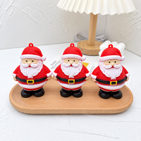 En gros Jouet anti-stress souple Père Noël en TPR, sensoriel, à presser, pour Noël, cadeau de fête, cadeau de Noël pour le bas de l'arbre