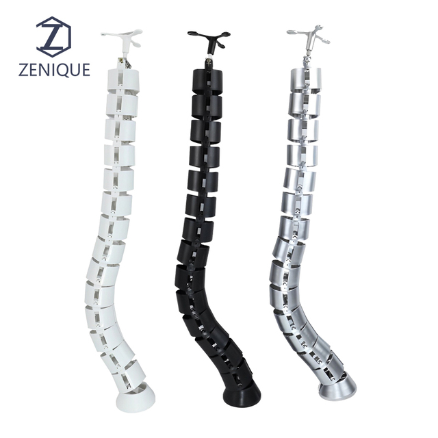 Vertical Under Desk Table PC Network Cable Tidy Management System for Office Underdesk Wire Cord Organizer Snake Cable Manager