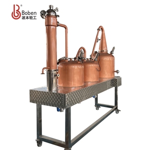 Boben 100L Home Copper Still Rum Sistemas de doble retorta Alambiques <span class=keywords><strong>y</strong></span> alambiques Thumper Pot para producir Ron - Product Image 3