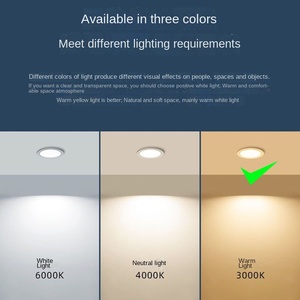 Luz LED empotrada AC220V 12W empotrada instalación oculta hogar sala de estar 110mm luz de techo perforada - Product Image 2