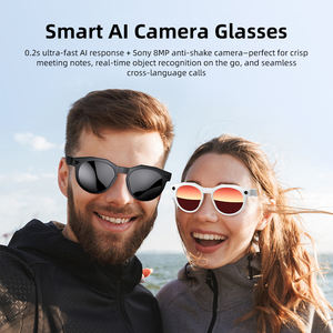 Lunettes intelligentes IA avec caméra HD 32MP, assistant vocal, <span class=keywords><strong>traduction</strong></span> en temps réel et reconnaissance <span class=keywords><strong>d</strong></span>'objets, audio sans fil - Product Image 3