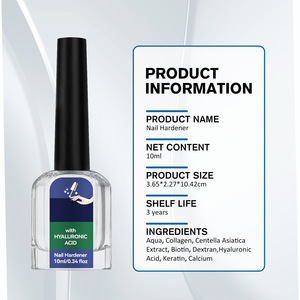 Liquide durcisseur d'ongles transfrontalier avec acide hyaluronique et calcium, anti-casse, brillance naturelle, hydratant, pour le commerce international - Product Image 3