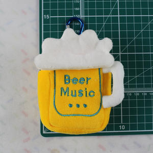 Hot <b>Sale</b> Stylish Plush Cartoon Fast Food Earphone Pouch Multi-Pocket <b>Coin</b> Holder Storage Burger Fries Keychain Celebration Gift - Product Image 2