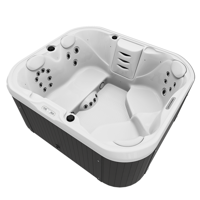 Modern 4-Person Acrylic Outdoor Hot Tub Spa with Swim Spa and Massage Features Stylish Design Eco-Friendly