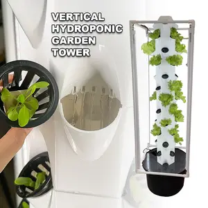 Hidroponik sera dikey Aeroponics kuleleri bahçe yetiştirme sistemleri çok katmanlı dikey Aeroponics kulesi