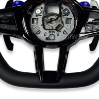 Volant en cuir chauffant personnalisé pour châssis G LCI, compatible avec G20 G30 G80 G01 G02 G87 M3 G82 M240i M550i M240i G90 G15 M340i